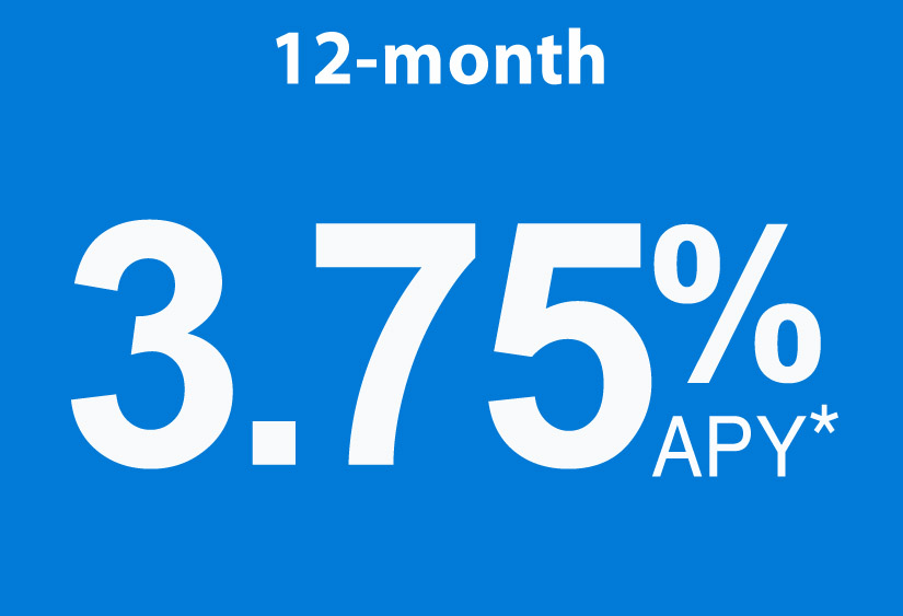 12 month 3.75% apy*