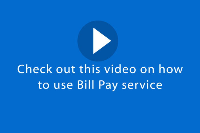 Check out this video on how to use Bill Pay Service