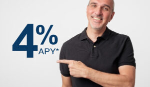 mature man happy with CD rate