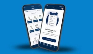 2 phones with My Finance Coach screens
