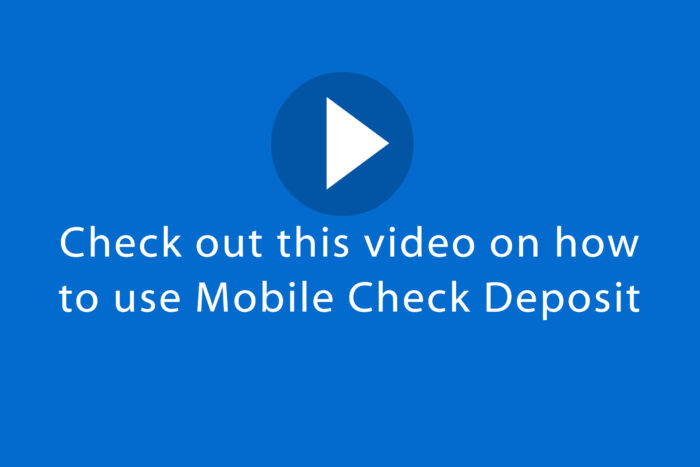 Check out this video on how to use Mobile Check Deposit