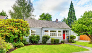 beautiful home with tidy landscape