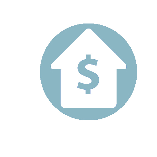 home icon with dollar symbol