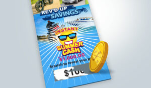 scratch-off ticket, Instant Summer Cash