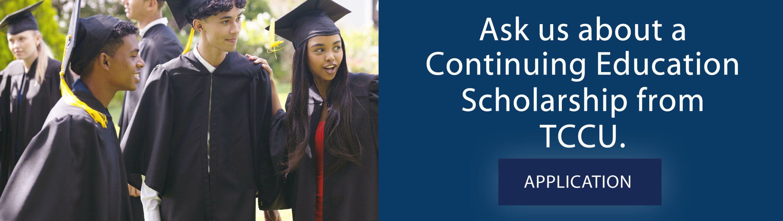group of grads announce scholarship available from TCCU
